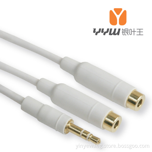 3.5mm Stereo Male to 2RCA Male Audio Cable (YAH2107WP)